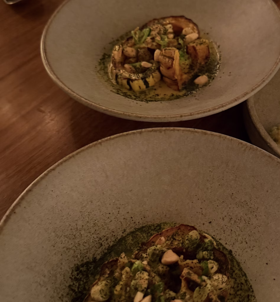 An octopus dish at Schole in Hobart